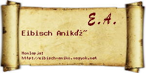 Eibisch Anikó névjegykártya